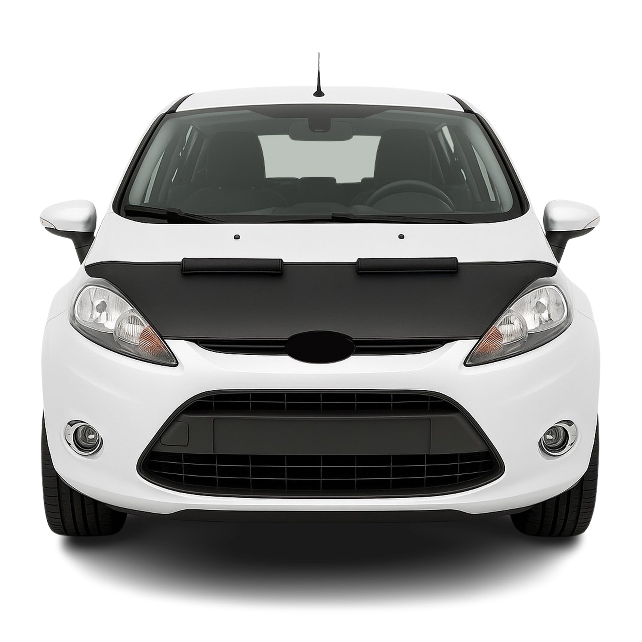 Haubenbra Steinschlagschutz Bonnet Bra für Ford Fiesta 6 2009-2012 Schwarz Halb
