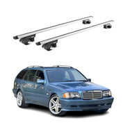 Dachträger für Mercedes C Klasse S202 S203 S204 Kombi 1993-2014 90kg Grau 2x ABE