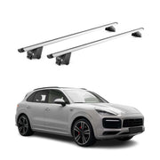 Dachträger Grundtäger für Porsche Cayenne 2019-2026 100kg Alu Silber 2tlg ABE
