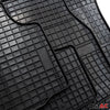 Fußmatten Gummimatten für Dacia Spring 2021-2024 Gummi Schwarz 4 tlg