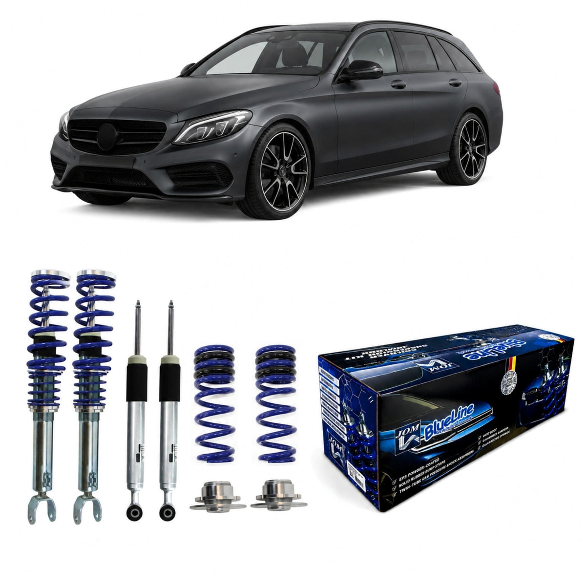 JOM BlueLine Gewindefahrwerk für Mercedes C-Klasse S205 T-Modell C160–C300 2014–2021