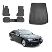 OMAC Fußmatten & Kofferraumwanne Set für BMW 7er F01 Kurzer 2008-2015