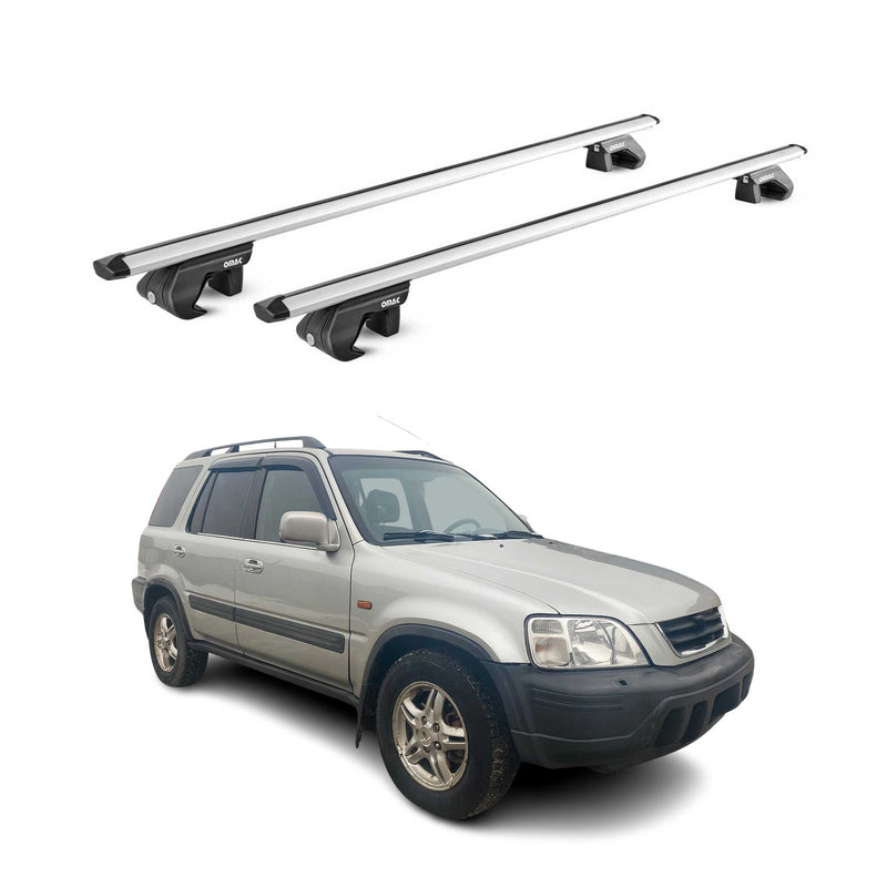 Dachträger Grundtäger für Honda CR-V mk1 1995-2001 90kg Alu Silber 2 tlg ABE