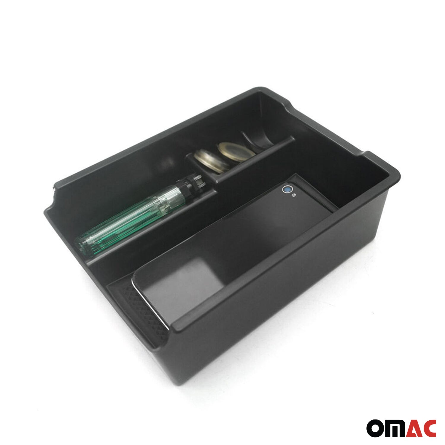 Armauflage Ablagebox Zentrale Storage-Box für VW Jetta CC 2015-2019 ABS Schwarz