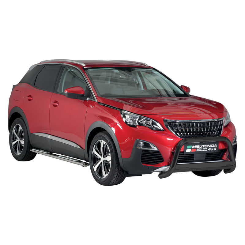 Frontbügel Frontschutzbügel für Peugeot 3008 2018-2021 ø63mm Stahl Schwarz