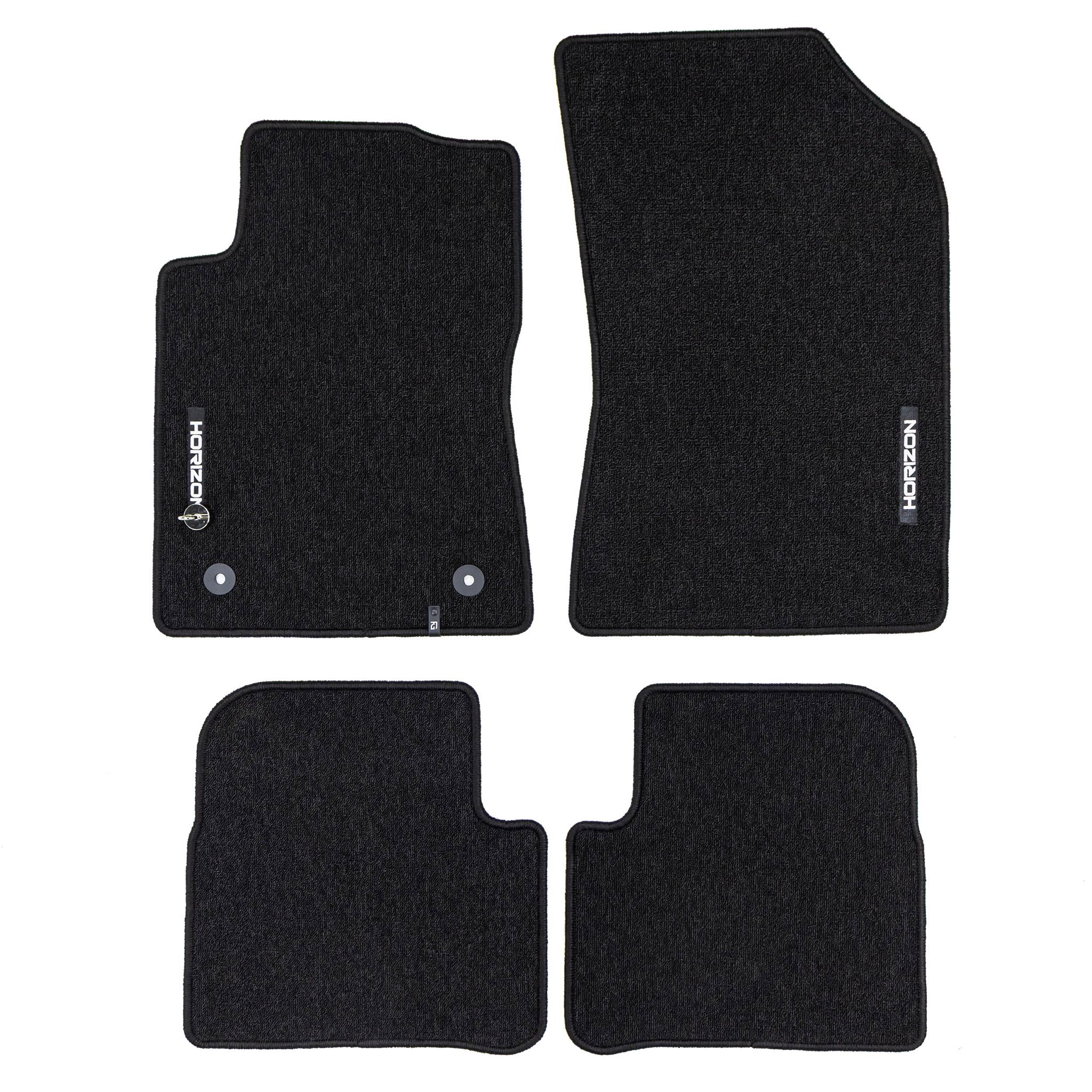 Velours Fußmatten für Citroen C3 III 2016-24 Autoteppich Automatten Schwarz 4tlg
