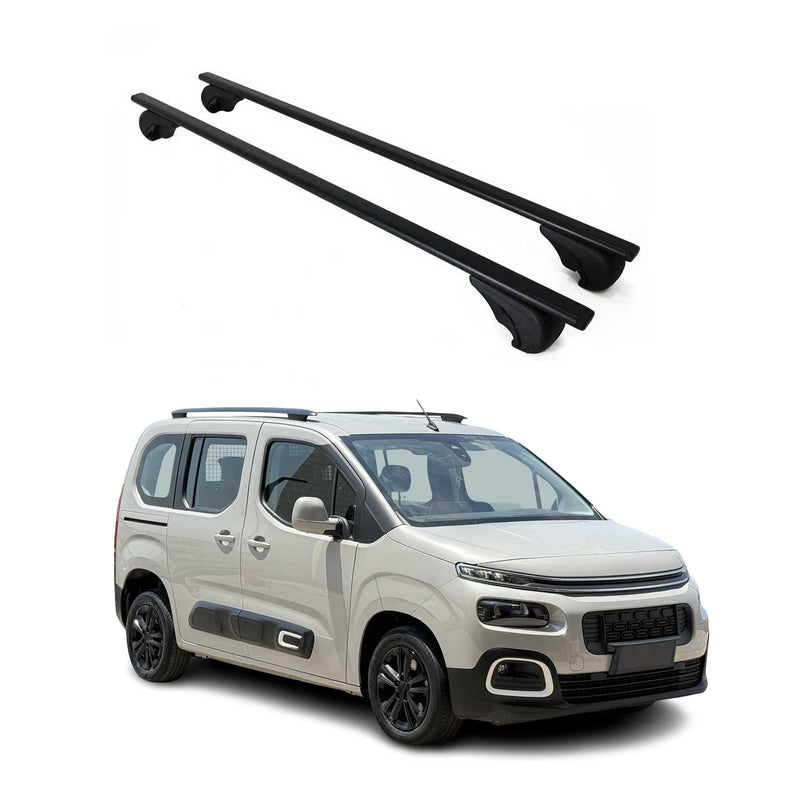 Dachträger für Citroen Berlingo / Berlingo XL 2018-2025 75kg Metall Schwarz 2x