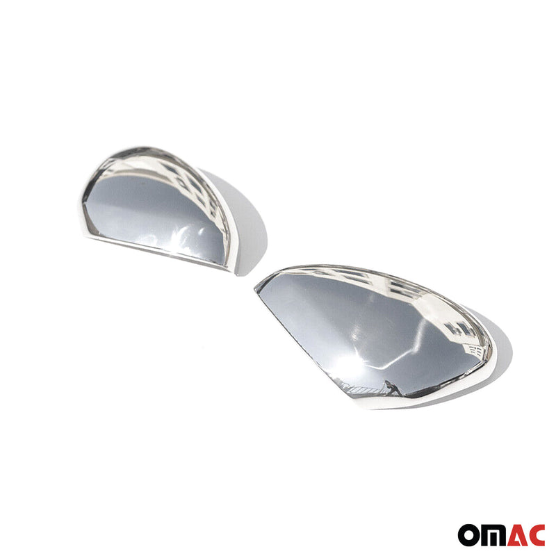 Spiegelkappen Spiegelabdeckung für Citroen DS4 2011-2015 Edelstahl Silber 2tlg