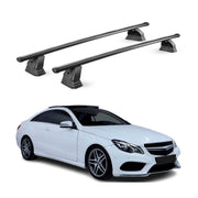 Stahl Dachträger für Mercedes E Klasse Coupè C207 2010-2016 TÜV 75 kg 2x Schwarz