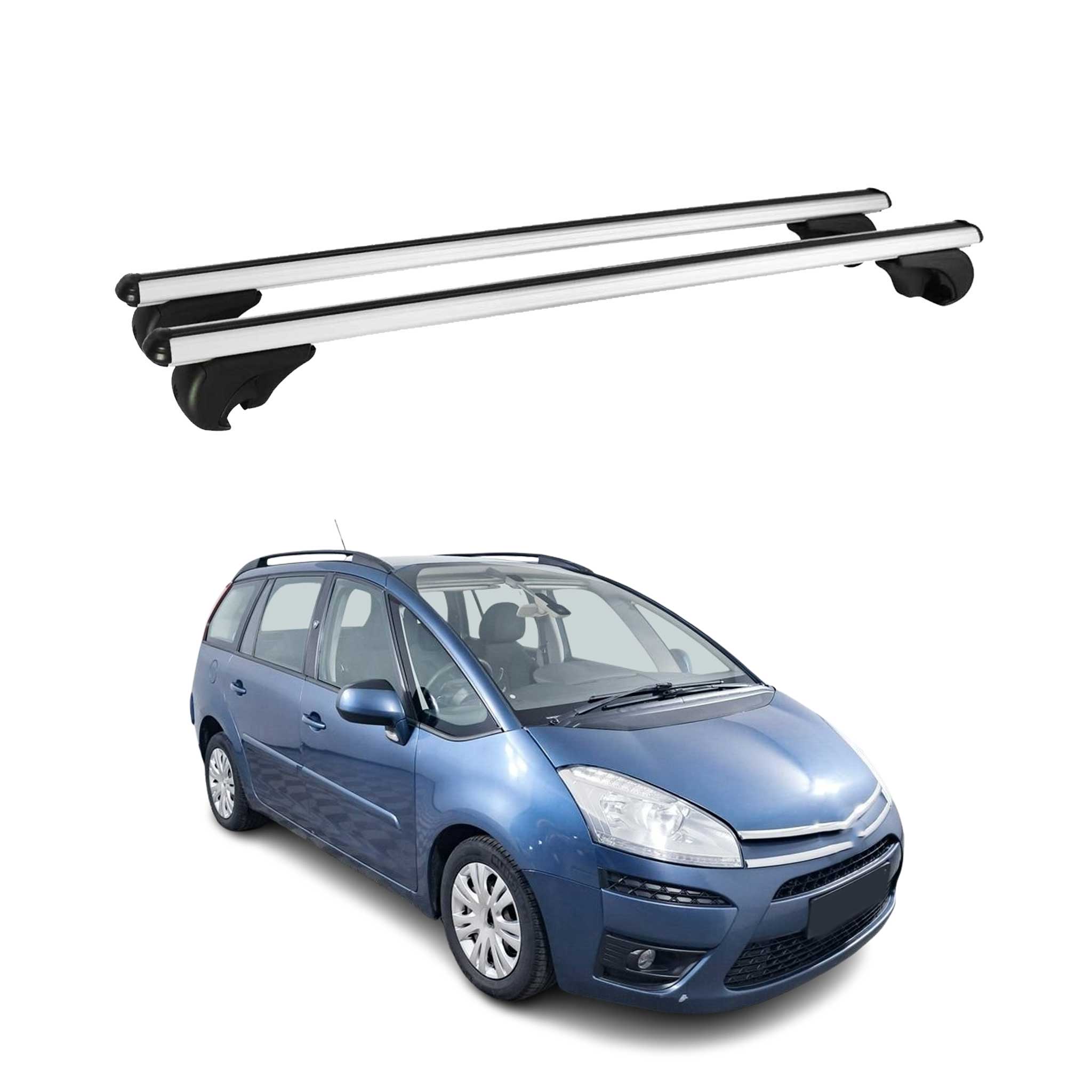 Dachträger Grundtäger für Citroen C4 Picasso 2006-2013 75kg Alu Silber 2 tlg