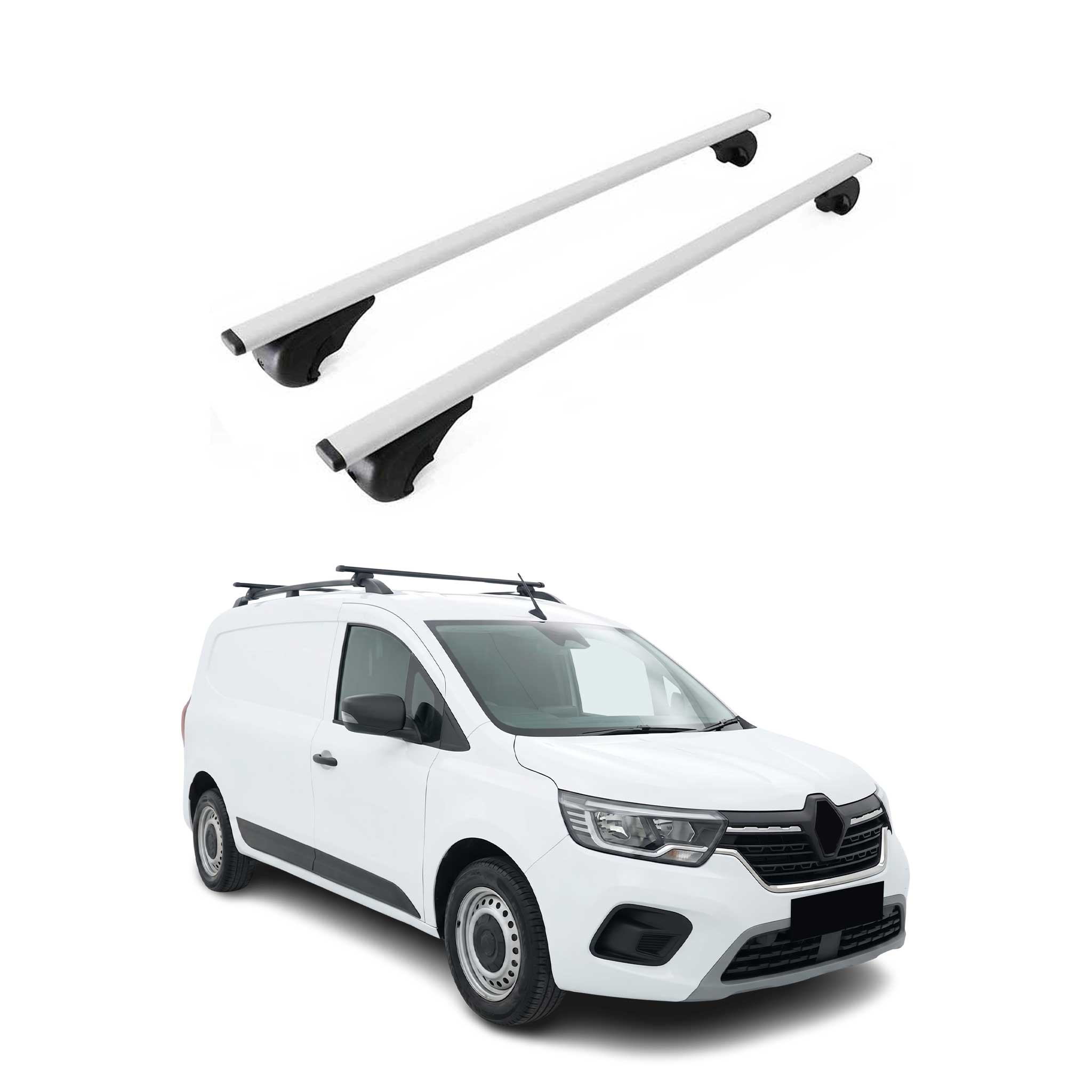 Dachträger Grundträger für Renault Kangoo III 2021-2026 Metall Silber 2tlg