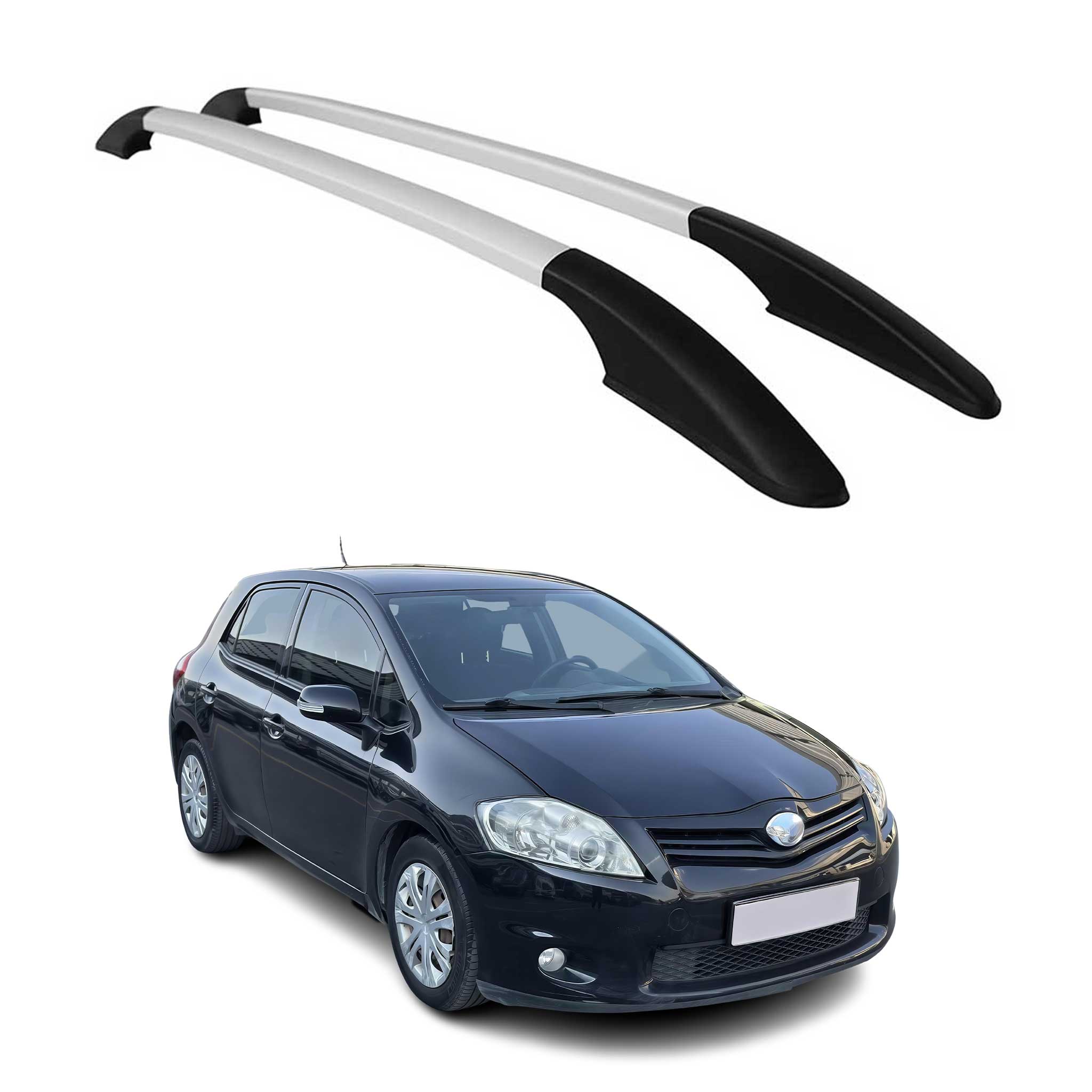 Aluminium Dachreling Relingträger für Toyota Auris 2006-2013 Silber 2x