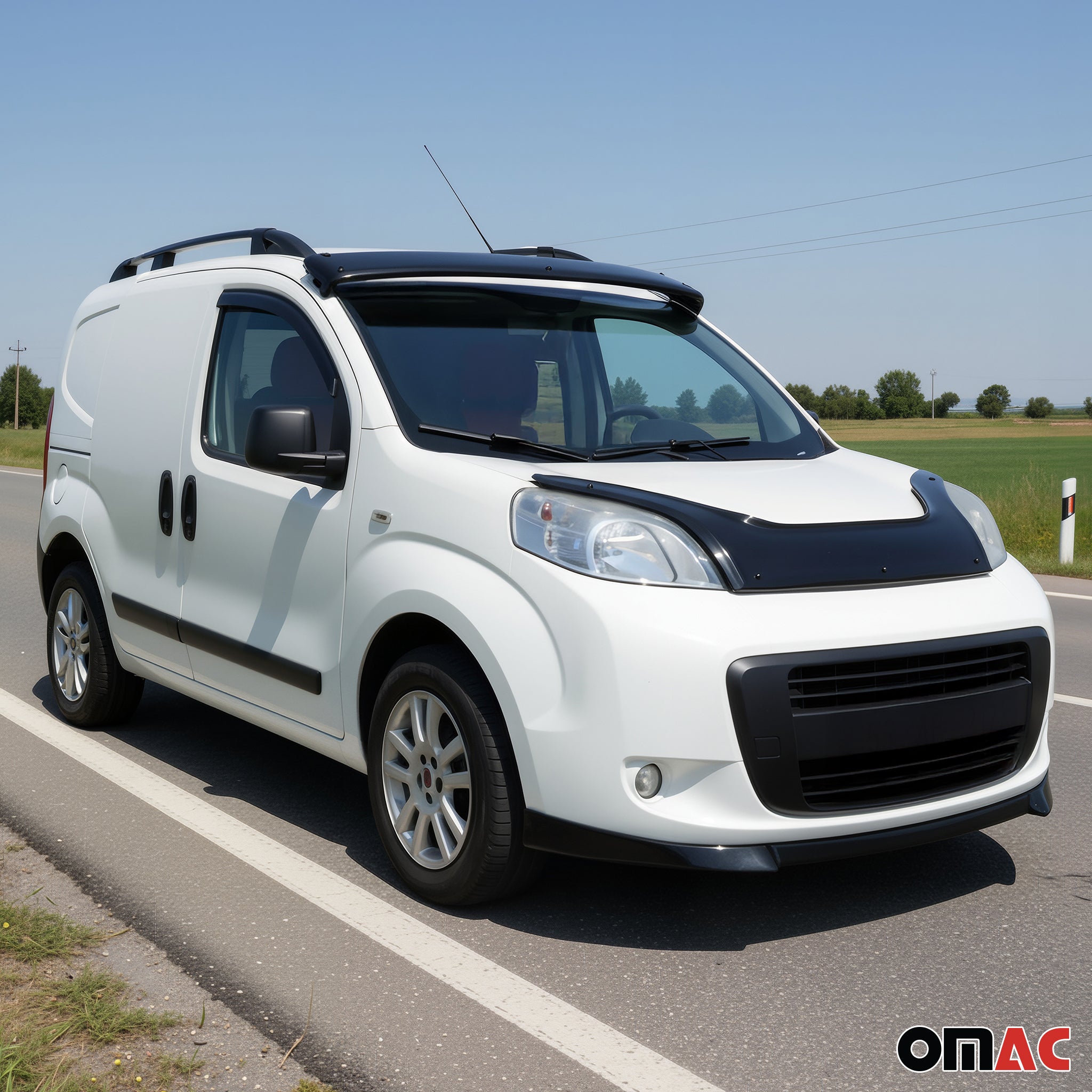 Sonnenblende äußeren Außensonnenblende für Fiat Fiorino Qubo 2007-2020 Acryl