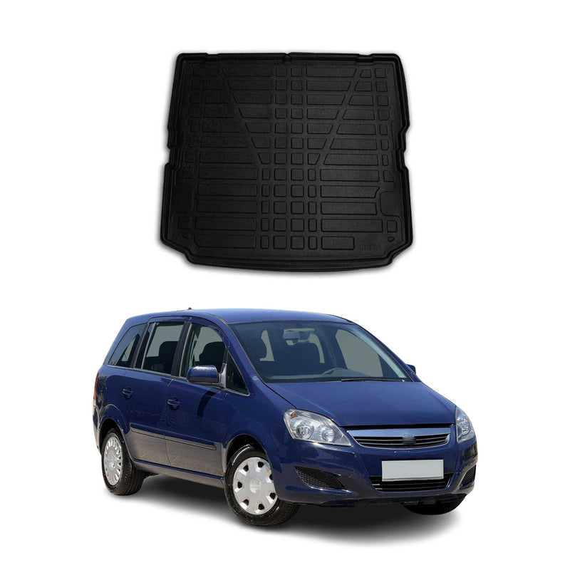 Kofferraumwanne Laderaumwanne für Opel Zafira B 2005-2011 Gummi TPE Schwarz