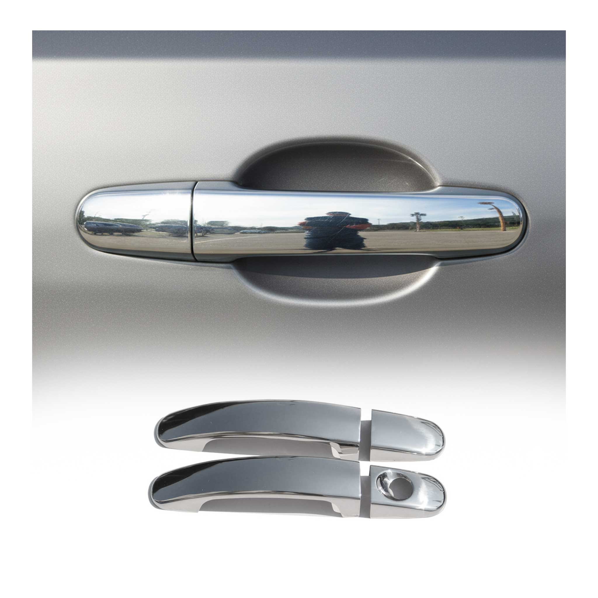 Türgriff Blende Chrom für Ford Focus 2004-2010 2-Tür Edelstahl 4x