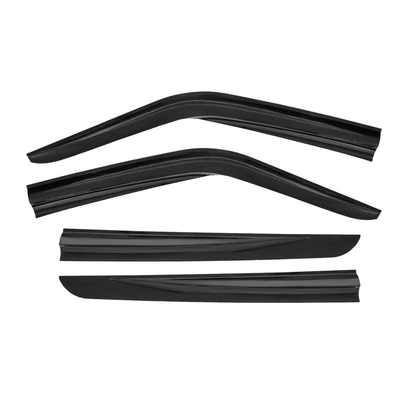 4x Windabweiser Regenabweiser für Fiat Doblo 2010-2024 Acryl Dunkel