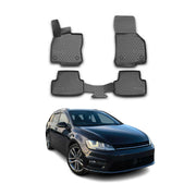 OMAC Gummimatten Fußmatten für VW Golf 2019-2021 TPE Automatten Schwarz 4x