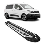 Trittbretter Seitenschweller für Peugeot Partner 2018-26 Kombi L1 Kurzer Schwarz