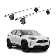 Alu Dachträger für Toyota Yaris Cross 2021-2026 TÜV T-Nut 75 kg 2tlg Silber