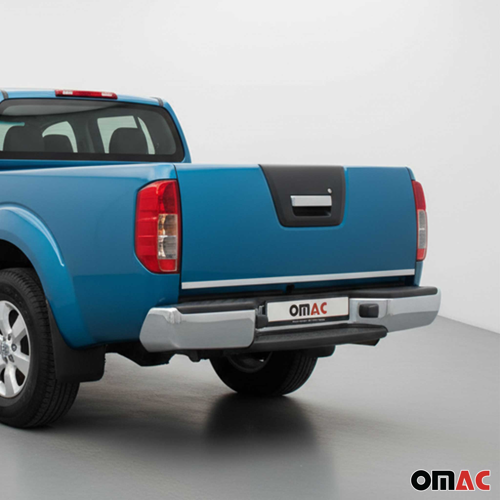 Kofferraumleiste Heckleiste für Nissan Navara 2016-2022 Untere Chrom Edelstahl