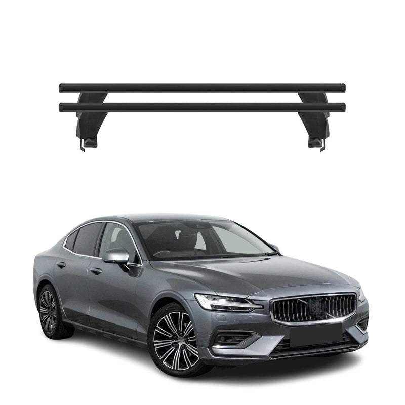 Menabo Dachträger Grundtäger für Volvo S60 2018-2025 50kg Alu Schwarz 2 tlg