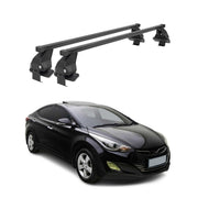 Menabo Dachträger Grundtäger für Hyundai Elantra mk5 2011-2016 50kg Schwarz 2x