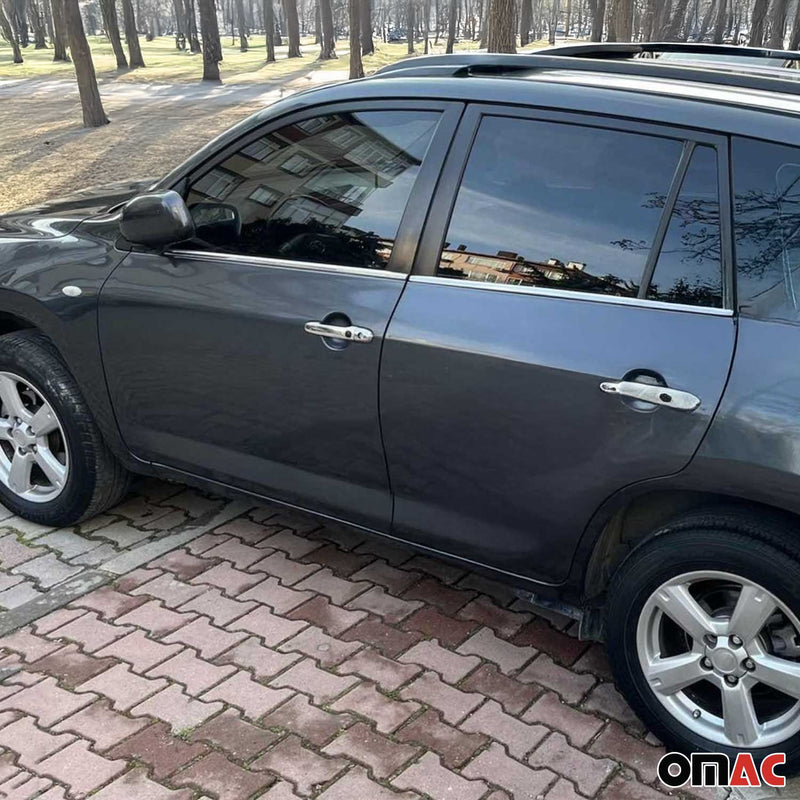 Fensterleisten Zierleisten für Toyota RAV4 Fenster x4 2006-2012 Edelstahl 4tlg