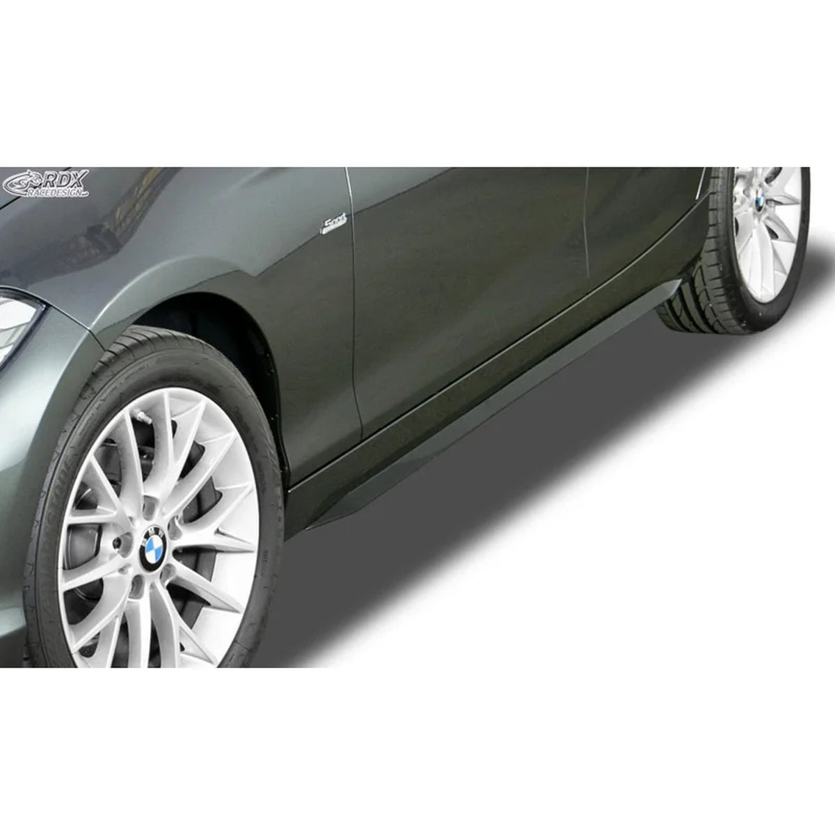 RDX Seitenschweller 'Slim' für BMW 1er F20/F21 2011-2019 ABS Schwarz 2er-Set TÜV
