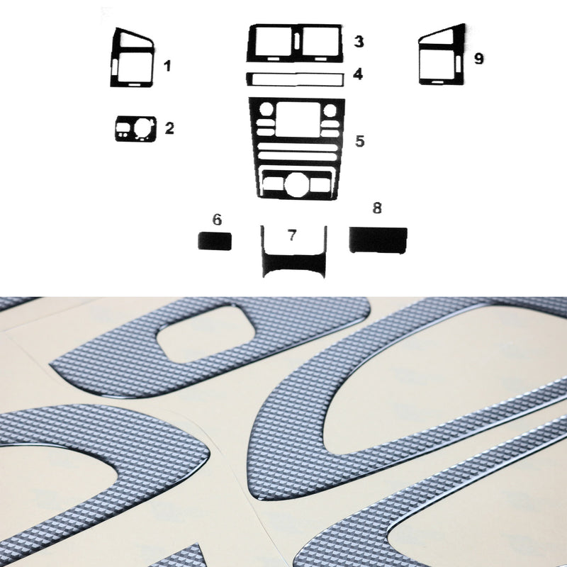 Innenraum Dekor Cockpit für Seat Cordoba 1999-2002 Carbon Optik 9tlg