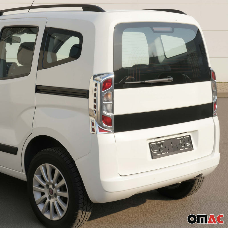 Rücklicht Leisten Heckleuchte für Fiat Fiorino / Qubo 2007-2021 Chrom ABS 2tlg