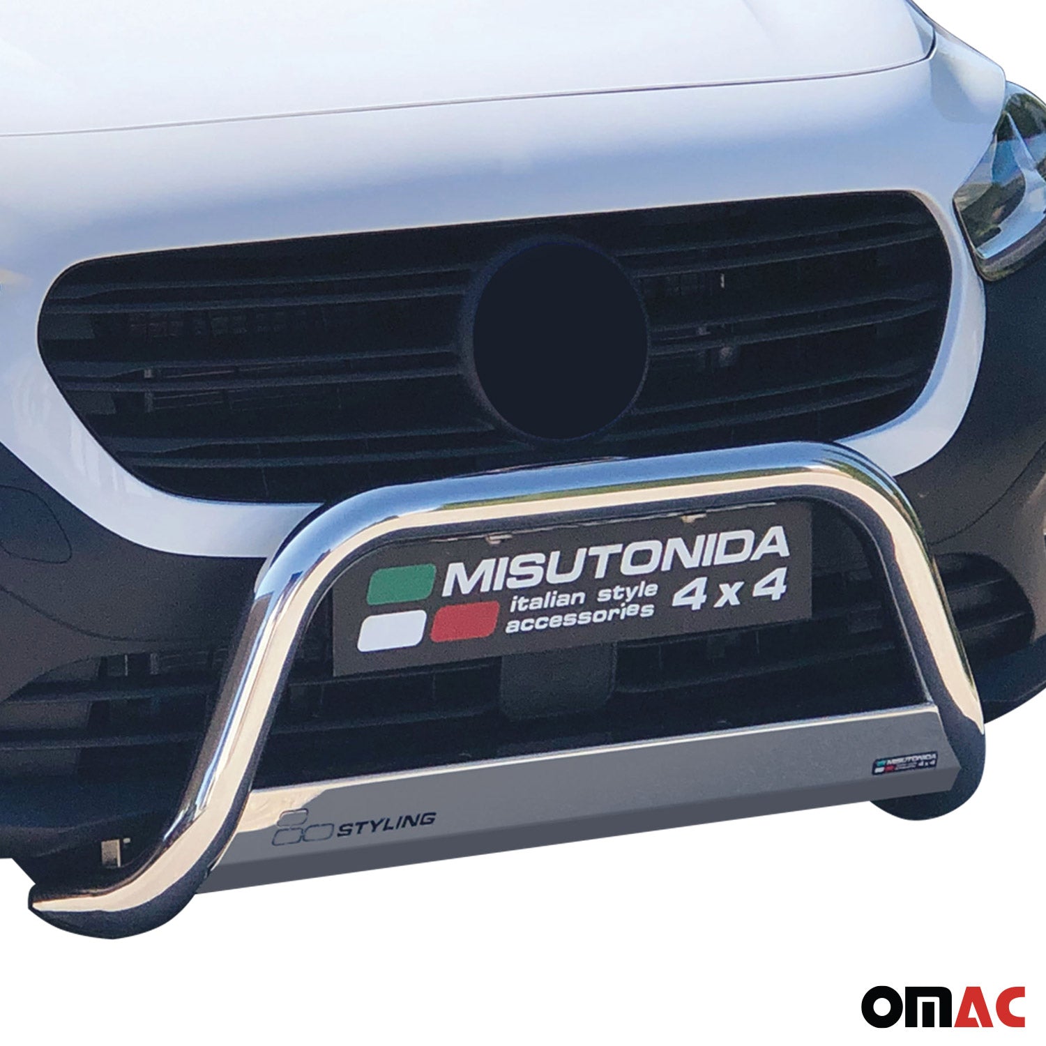 Frontbügel Frontschutzbügel für Mercedes Citan L2 2021-2026 ø63mm Stahl Silber