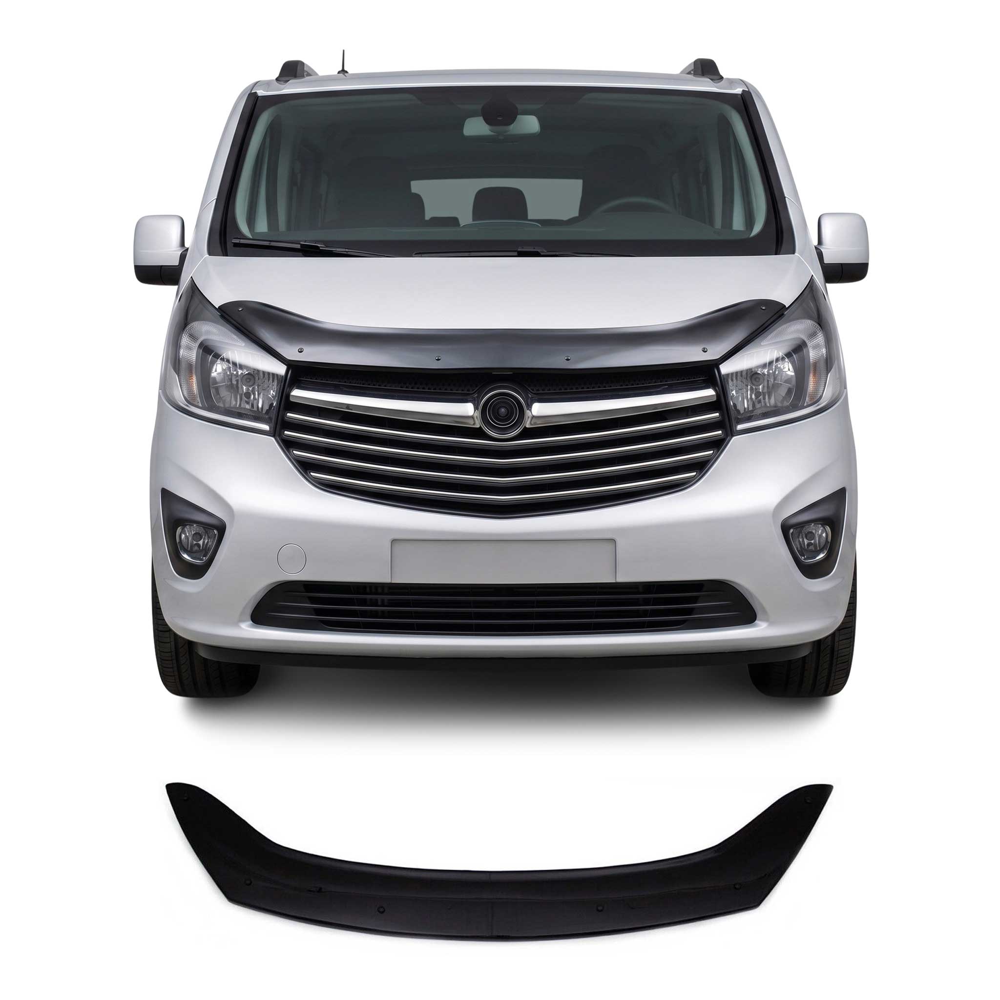 Motorhaube Deflektor Insekten Steinschlagschutz für Opel Vivaro 2014-2019 Dunkel