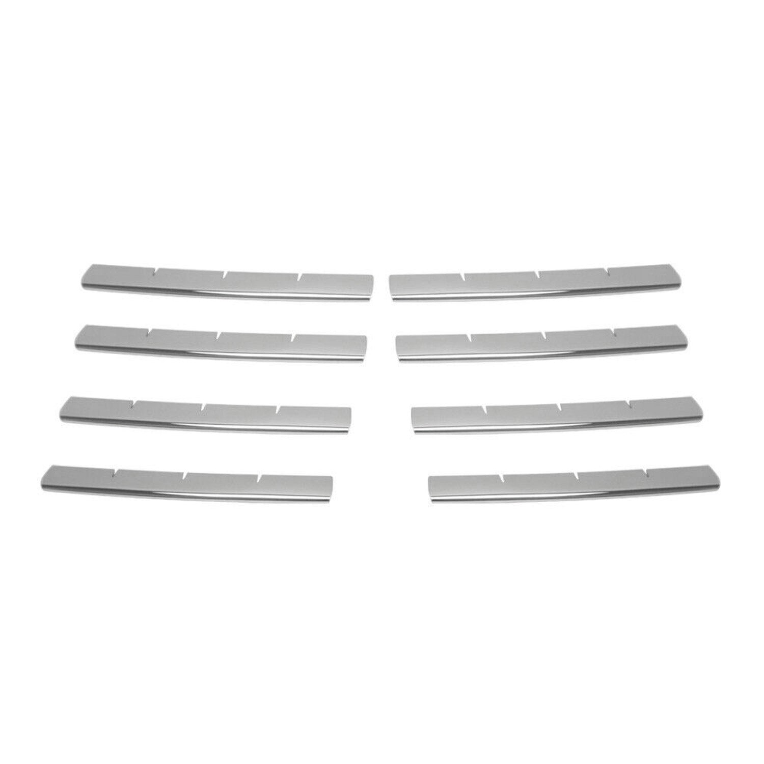 Kühlergrill Leiste Grillleisten für VW Transporter T5 2003-10 Edelstahl Chrom 8x