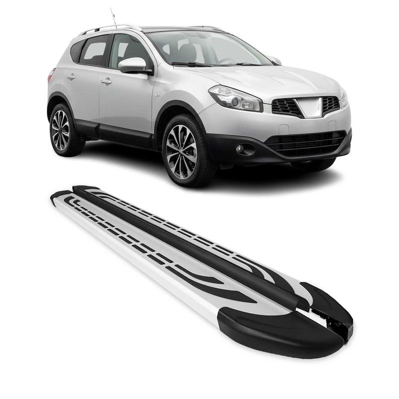 Trittbretter Seitenschweller für Nissan Qashqai +2 NJ10 2008-2014 Alu
