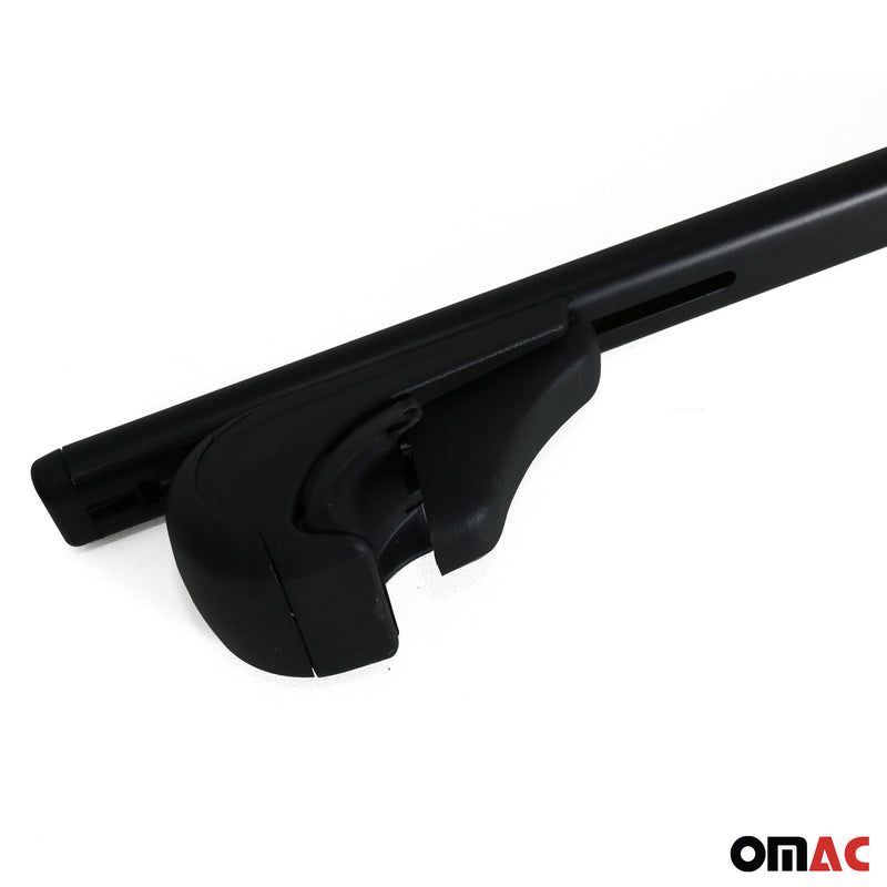 Dachträger Querträger für Audi A6 C7 Allroad 2012-2018 Metall Schwarz 2x