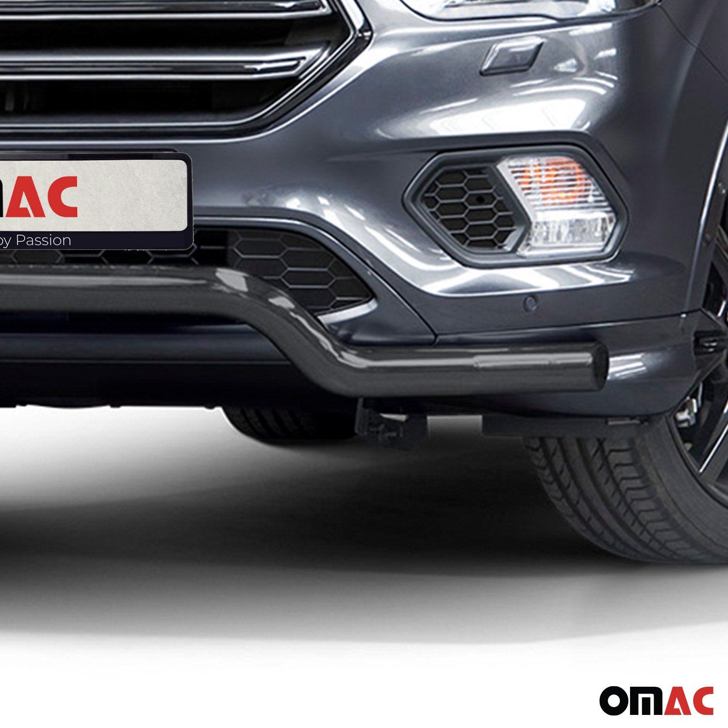 Frontbügel Frontschutzbügel Schutz für Ford Kuga II 2017-19 FL ABE Stahl Schwarz