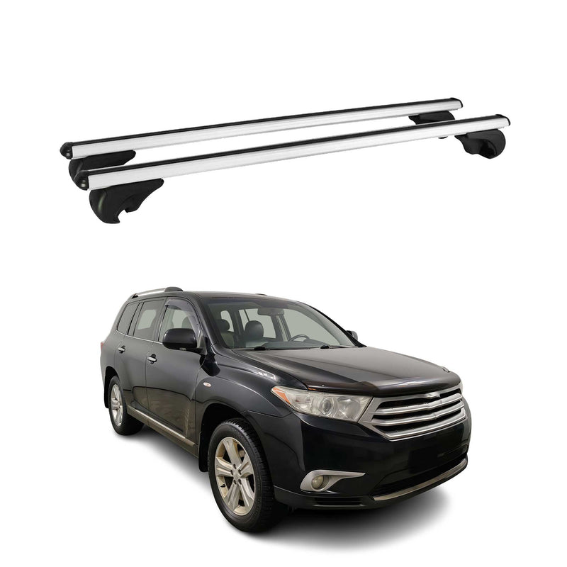 Dachträger für Toyota Highlander 2007-2013 Gepäckträger Grundträger Alu Silber