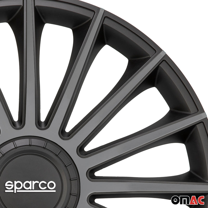 Sparco Radkappen 14 Zoll Treviso Schwarz Grau 4tlg