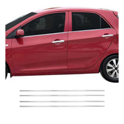Fensterleisten Zierleisten für Kia Picanto Schrägheck 2011-2017 Edelstahl 4tlg