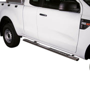 Stahl Seitenschweller Schwellerrohre für Ford Ranger Single Cab 2011-2026 Grau