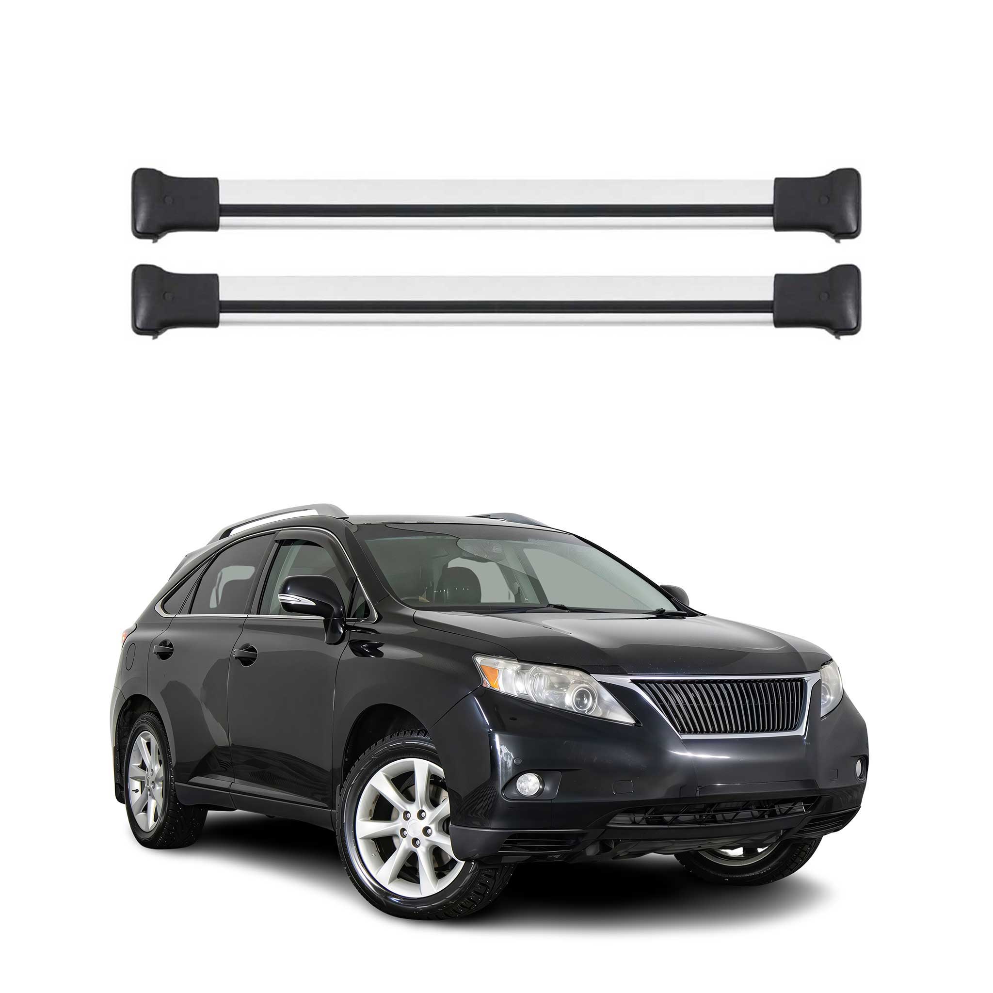 Dachträger Grundtäger für Lexus RX 350 2008-2015 75kg Aluminium Silber 2 tlg