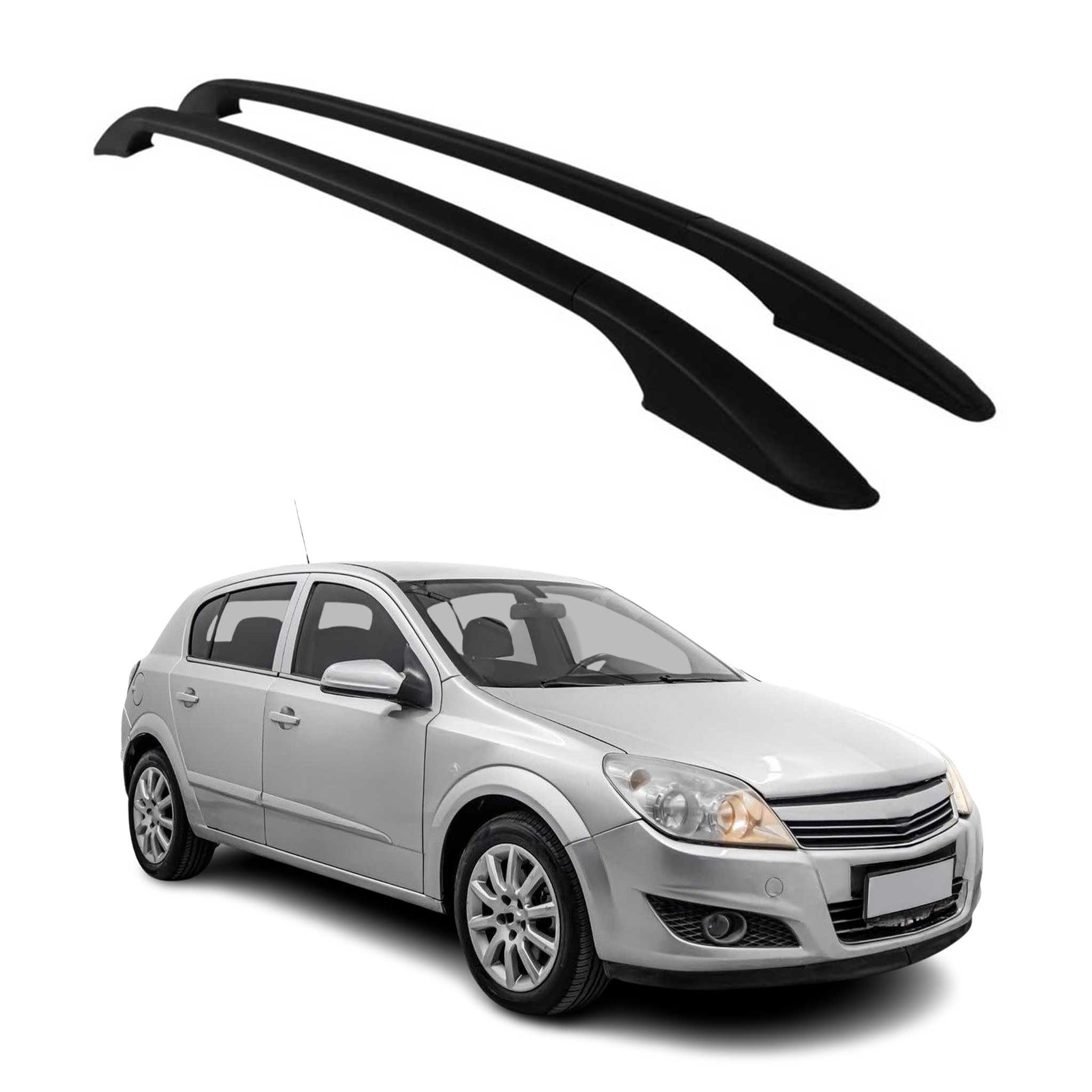 Alu Dachreling Relingträger für Opel Astra H 2004-2010 Schrägheck Schwarz