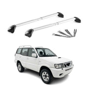 Dachträger Grundtäger für Nissan Terrano II R20 1993-2005 100kg Alu Grau 2x ABE