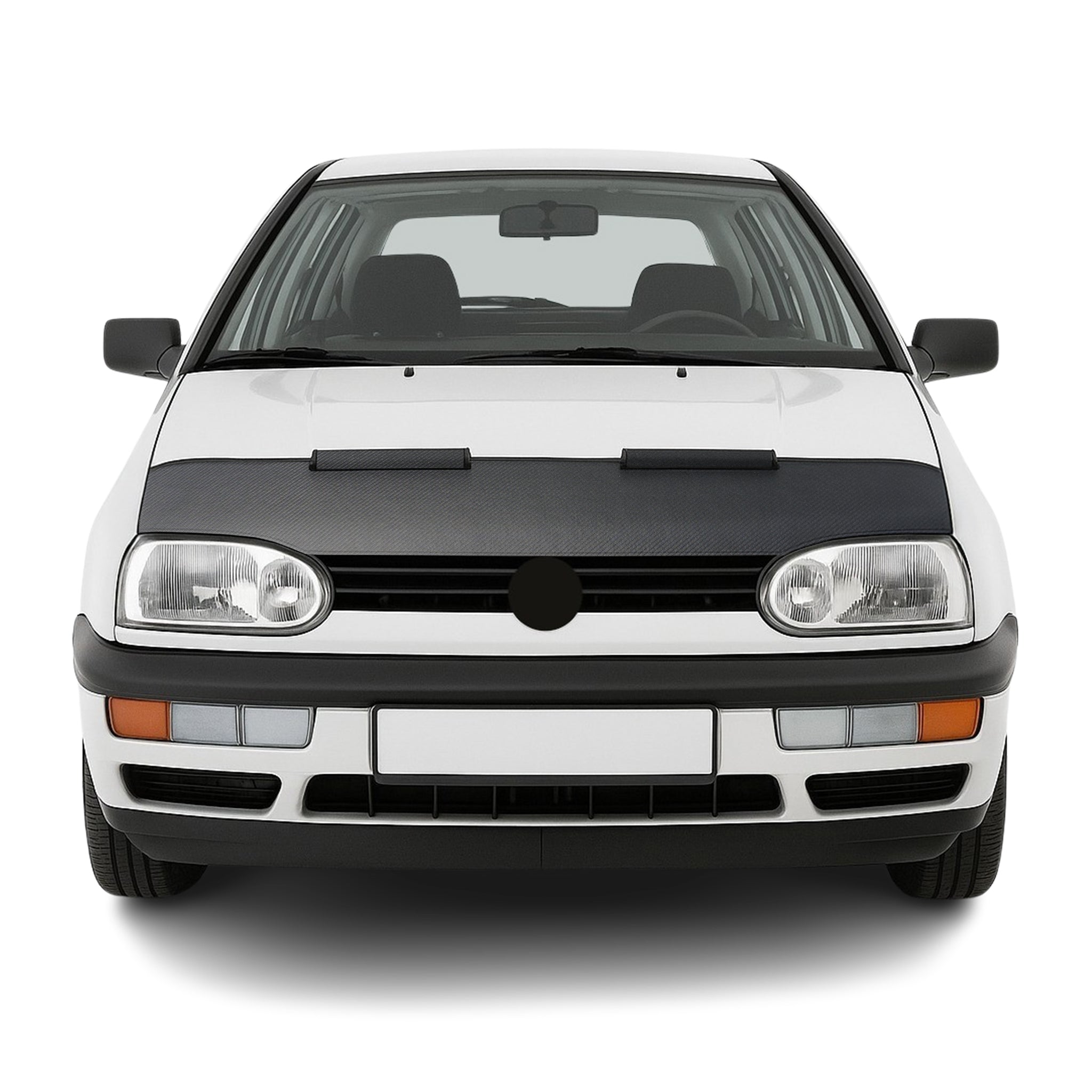 Haubenbra Steinschlagschutz Bonnet Bra für VW Golf 1991-1999 Carbon Optik Halb