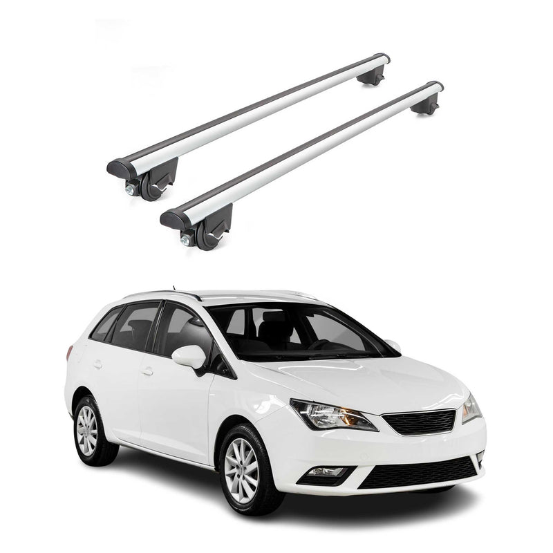 Dachträger Grundtäger für Seat Ibiza mk4 Kombi 2010-2017 100kg Alu Grau 2x ABE