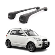 Dachträger für Daihatsu Terios II J200 2006-2017 Aluminium 75kg Schwarz 2tlg