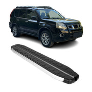 Seitenschweller Seitenbretter Trittbretter für Nissan X-Trail T31 Alu Schwarz