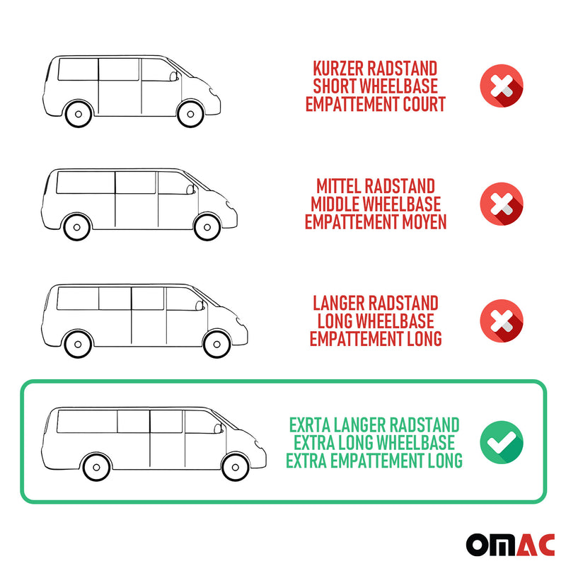 Sonnenschutz MAß Gardinen für Ford Transit 2014-2025 L4 Rot Doppelhecktür 14x