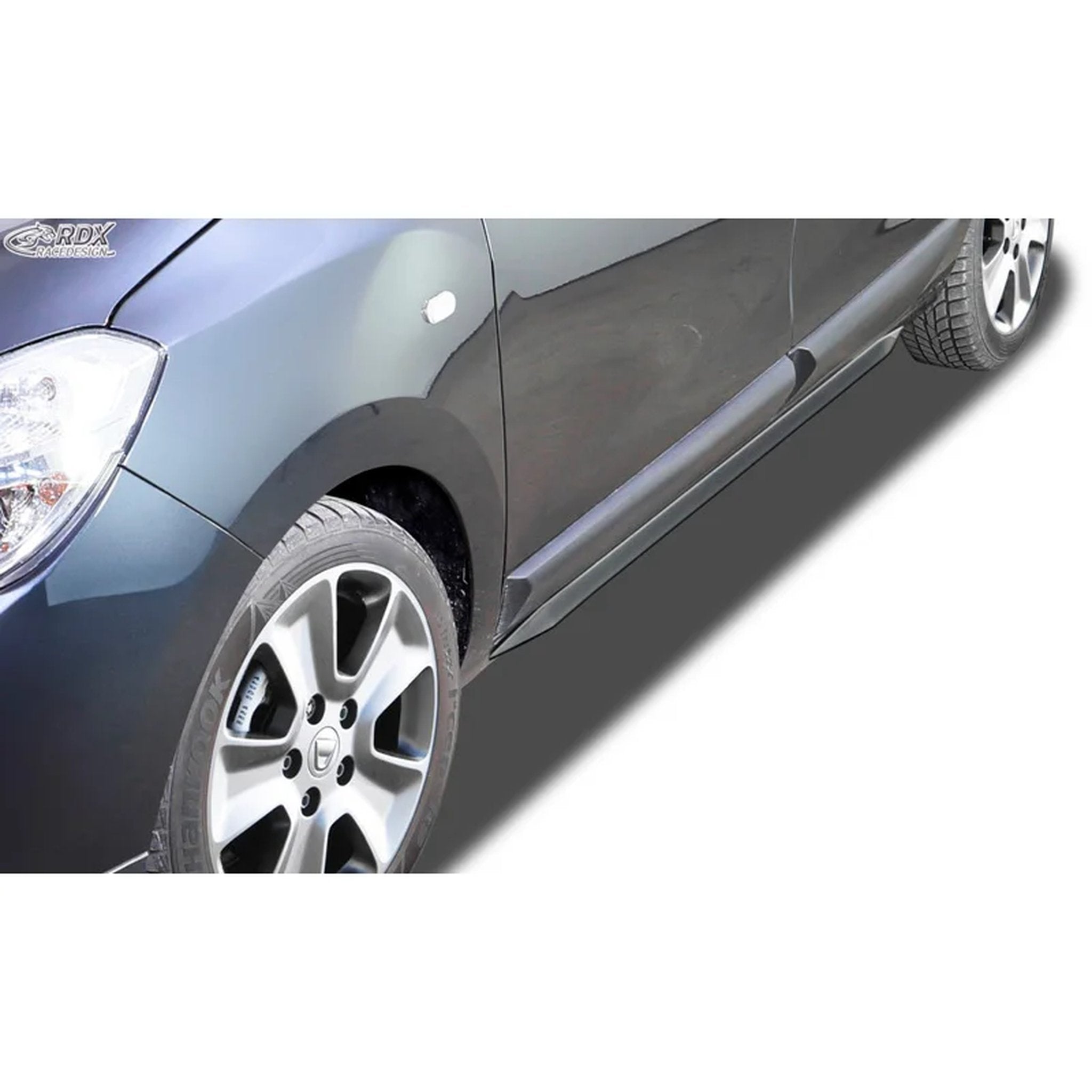 RDX Seitenschweller 'Slim' für Dacia Lodgy ABS Schwarz 2er-Set TÜV