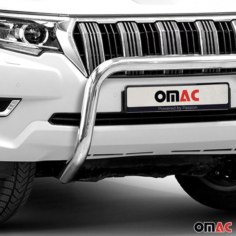Stahl Frontbügel Frontschutzbügel für Toyota Land Cruiser 150 2017-22 ABE Silber